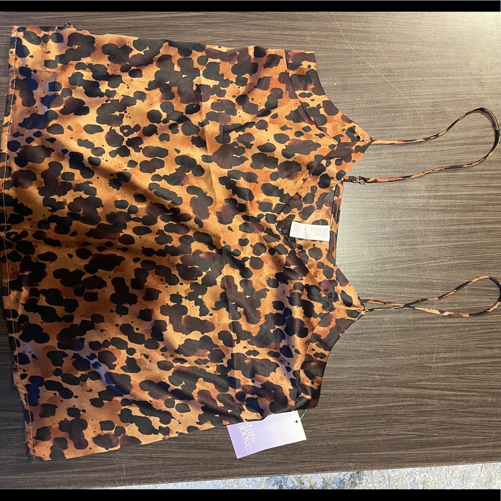 V neck tank top. Silky small top.